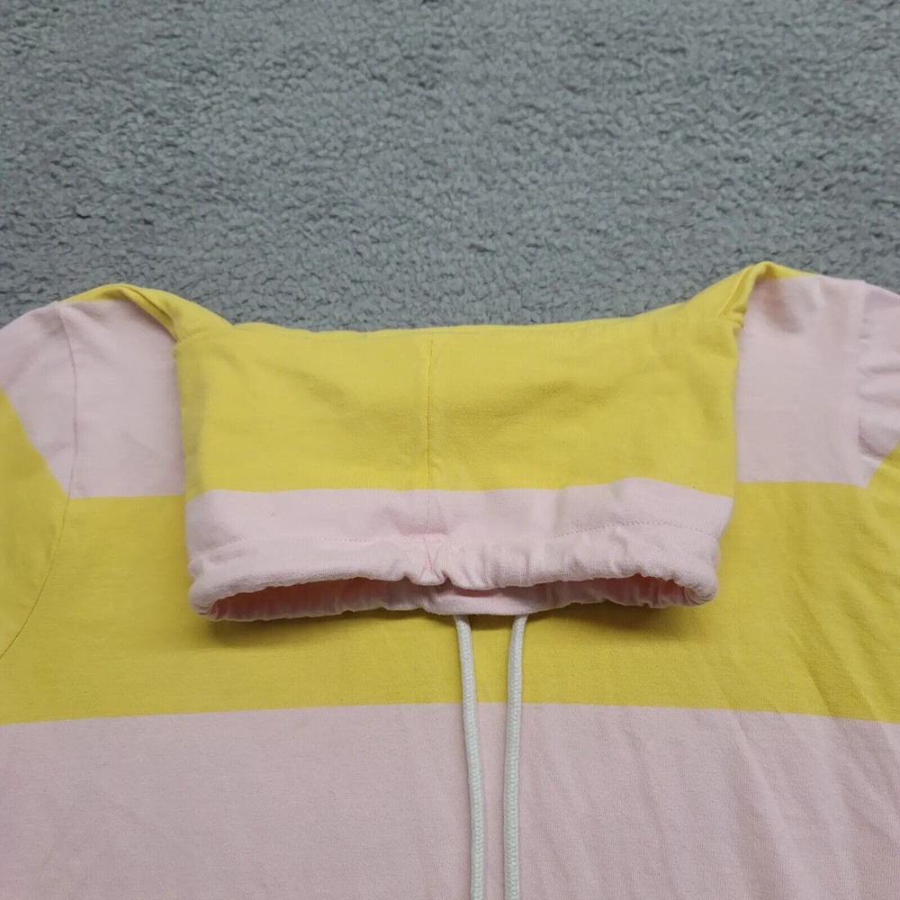 J.Crew Sweatshirt Womens Small Pink Yellow Stripe Pullover Turtle Neck Casual - Picture 5 of 16